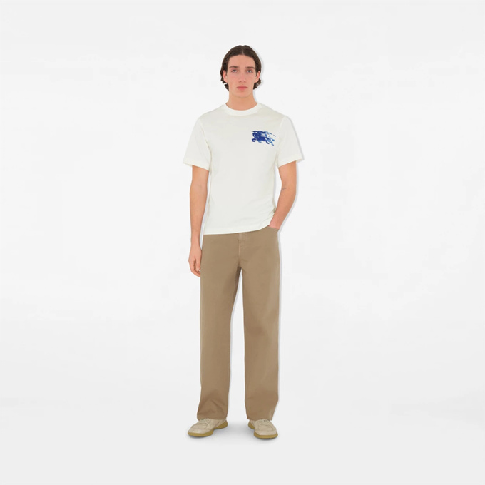 burberry ink-style ekd print cotton t-shirt